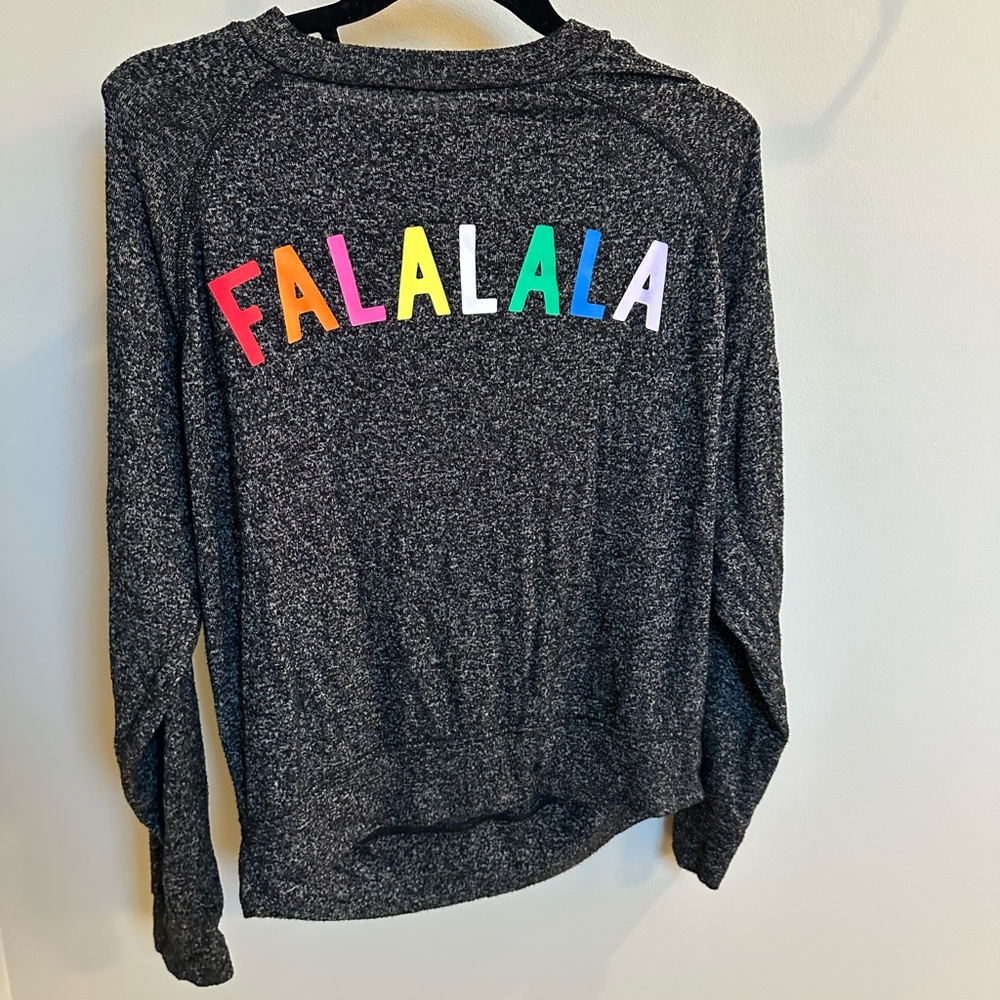 Victoria’s Secret PINK! Shirt with Colorful 'FALALALA' Print